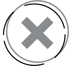 x/no symbol